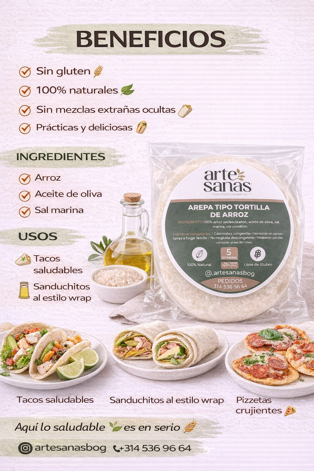 Tortillas De Arroz - Artesanas