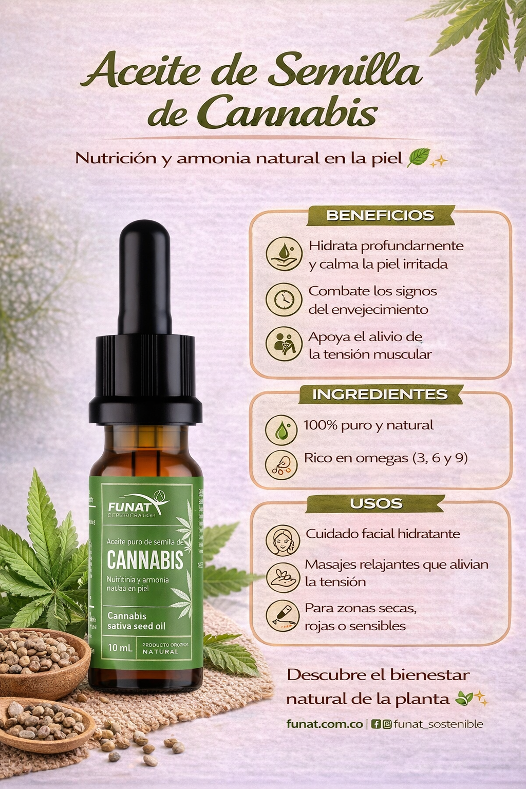 Aceite De Cannabis - Funat x10ml