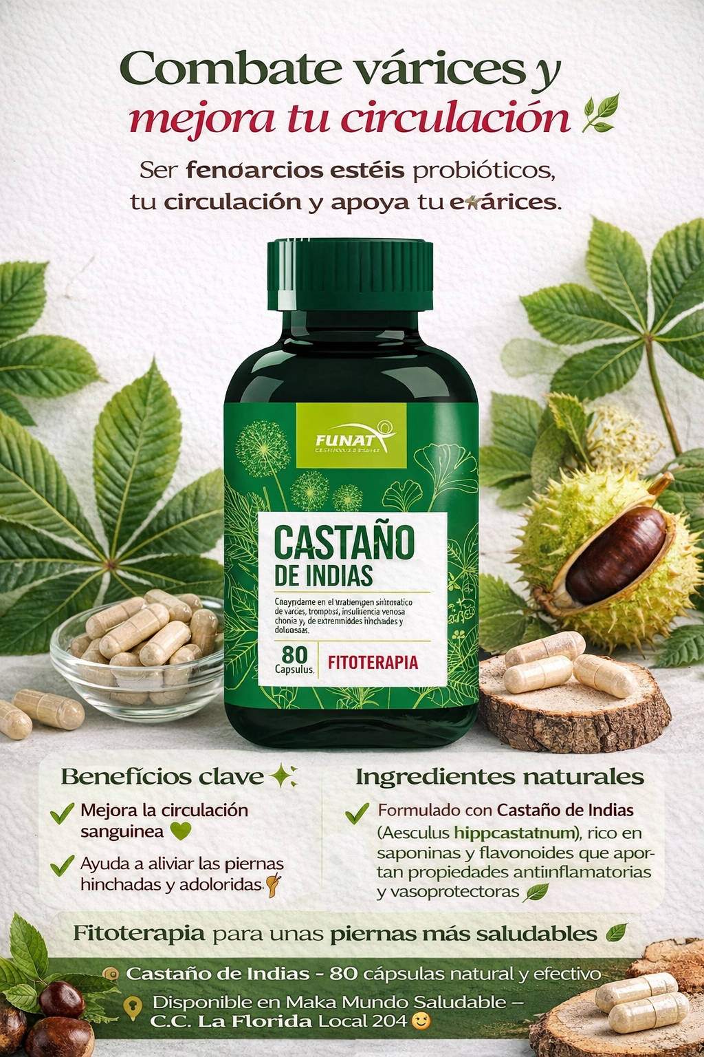 Castaño de Indias - Funat x80caps