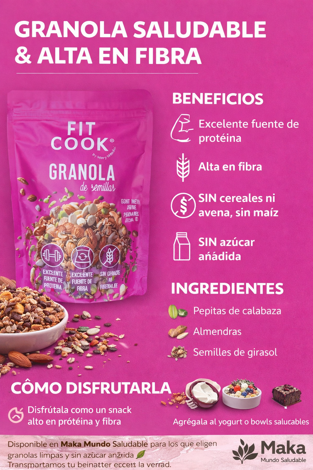 Granola Keto - Mary Mendez x300gr