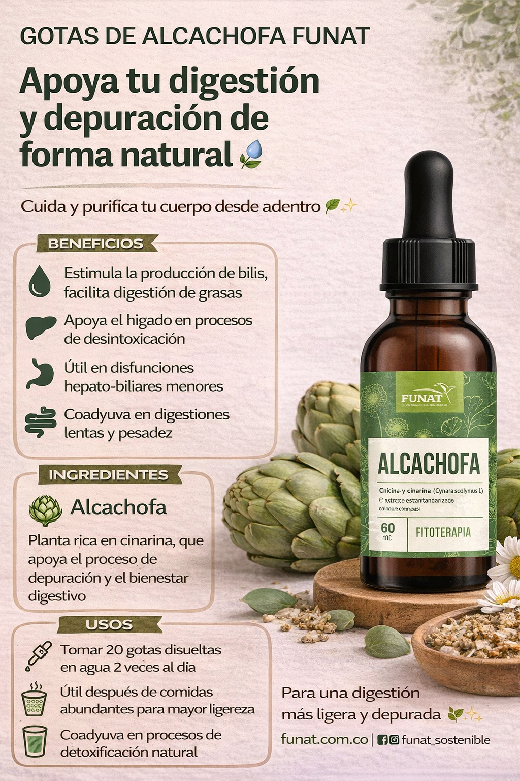 Extracto de Alcachofa - Funat x60ml
