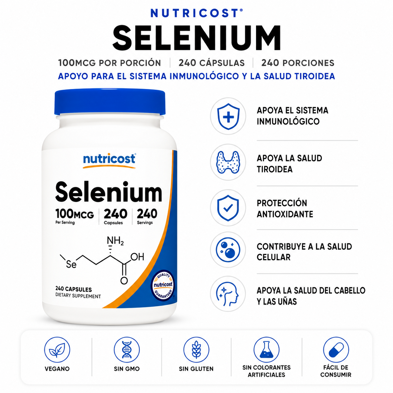 Selenium Nutricost - 240caps