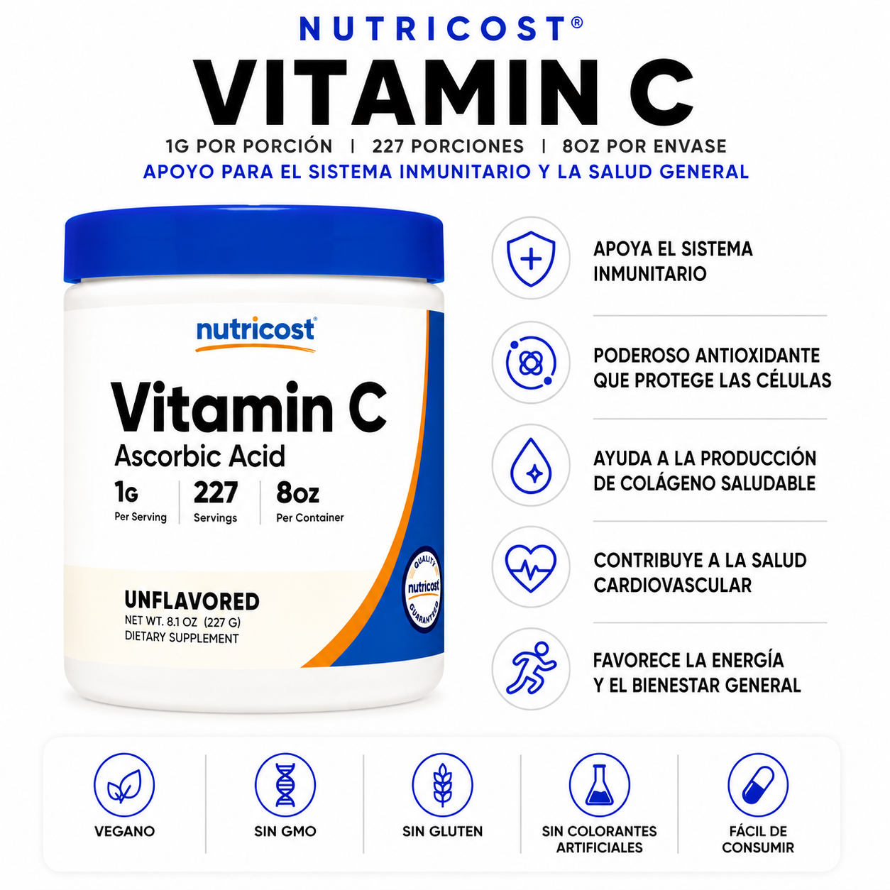 Vitamin C Nutricost - 227g