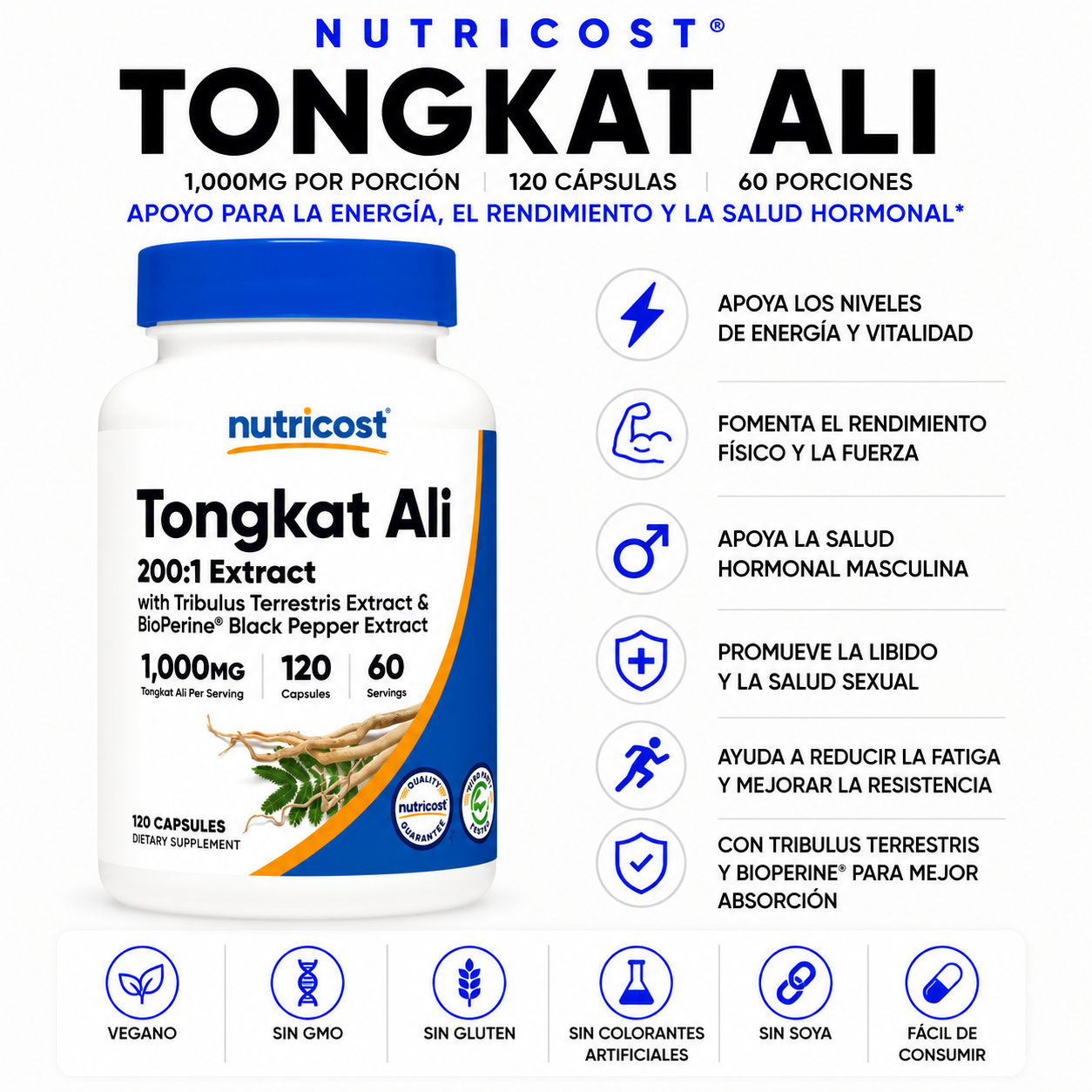 Tongkat Ali Nutricost - 120caps