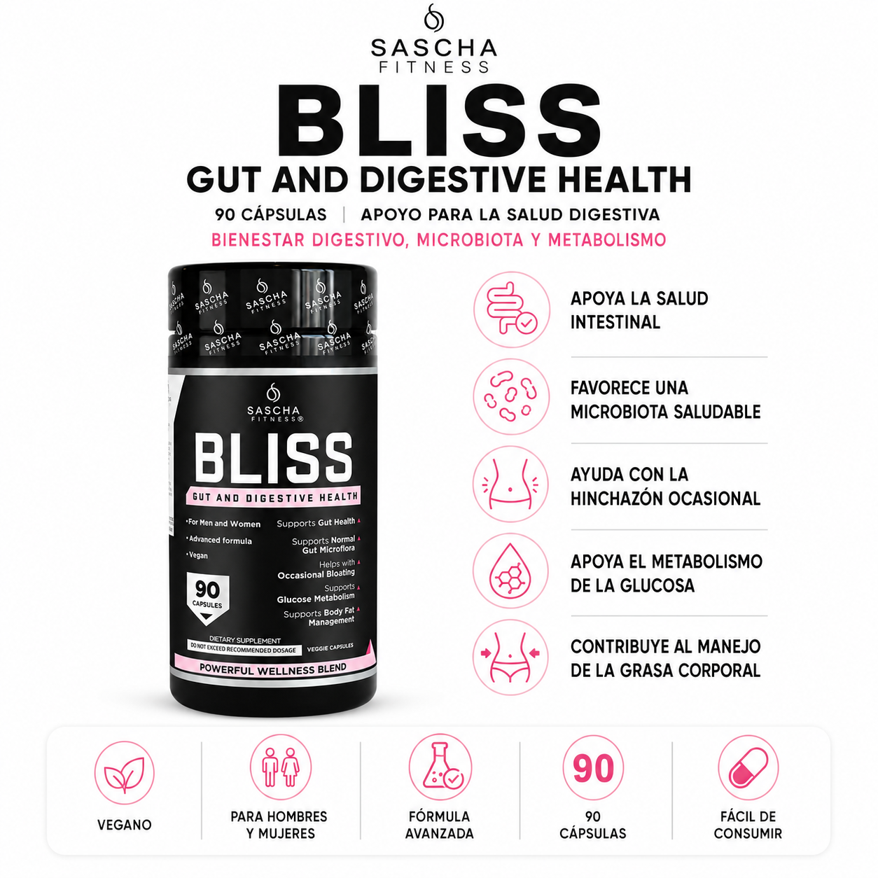 Bliss Sascha Fitness - 90caps