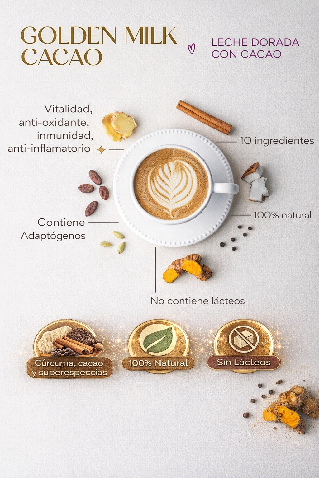Golden Milk Cacao - Padam x100g