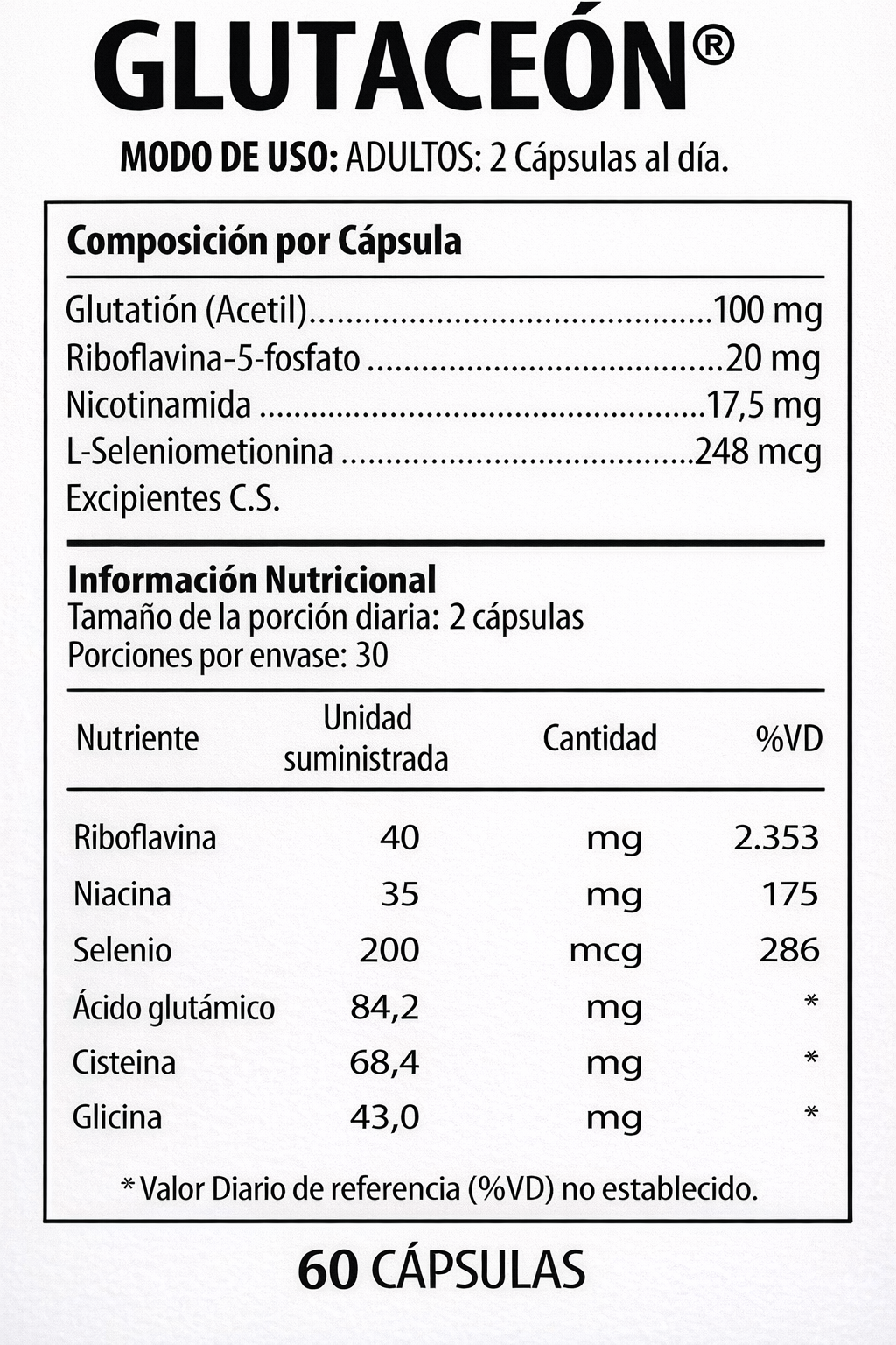 Glutaceon - Nutrabiotics x60caps
