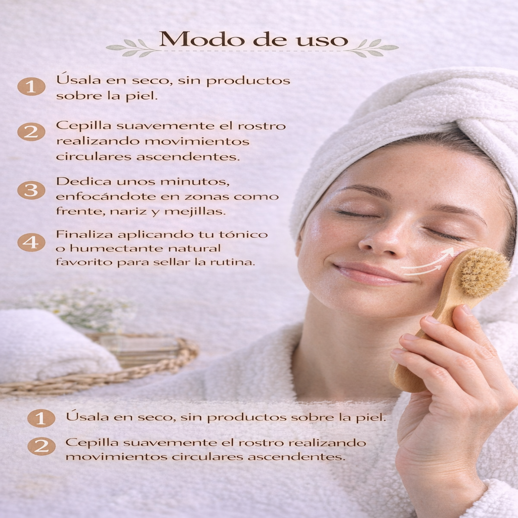 Cepillo Facial En Seco - Nativas