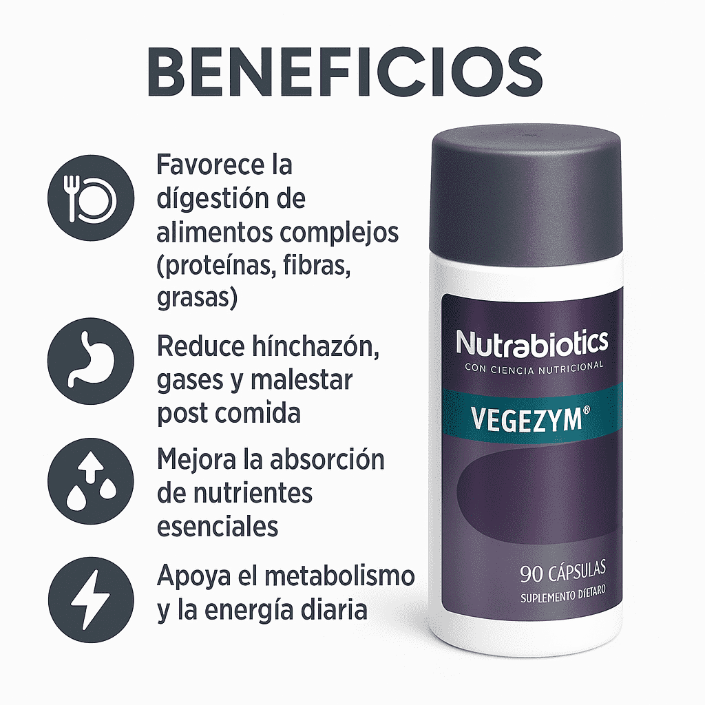 Vegezym - Nutrabiotics x90caps