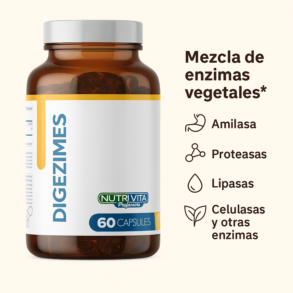Digezimes Enzimas Digestivas - Nutrivita x60caps