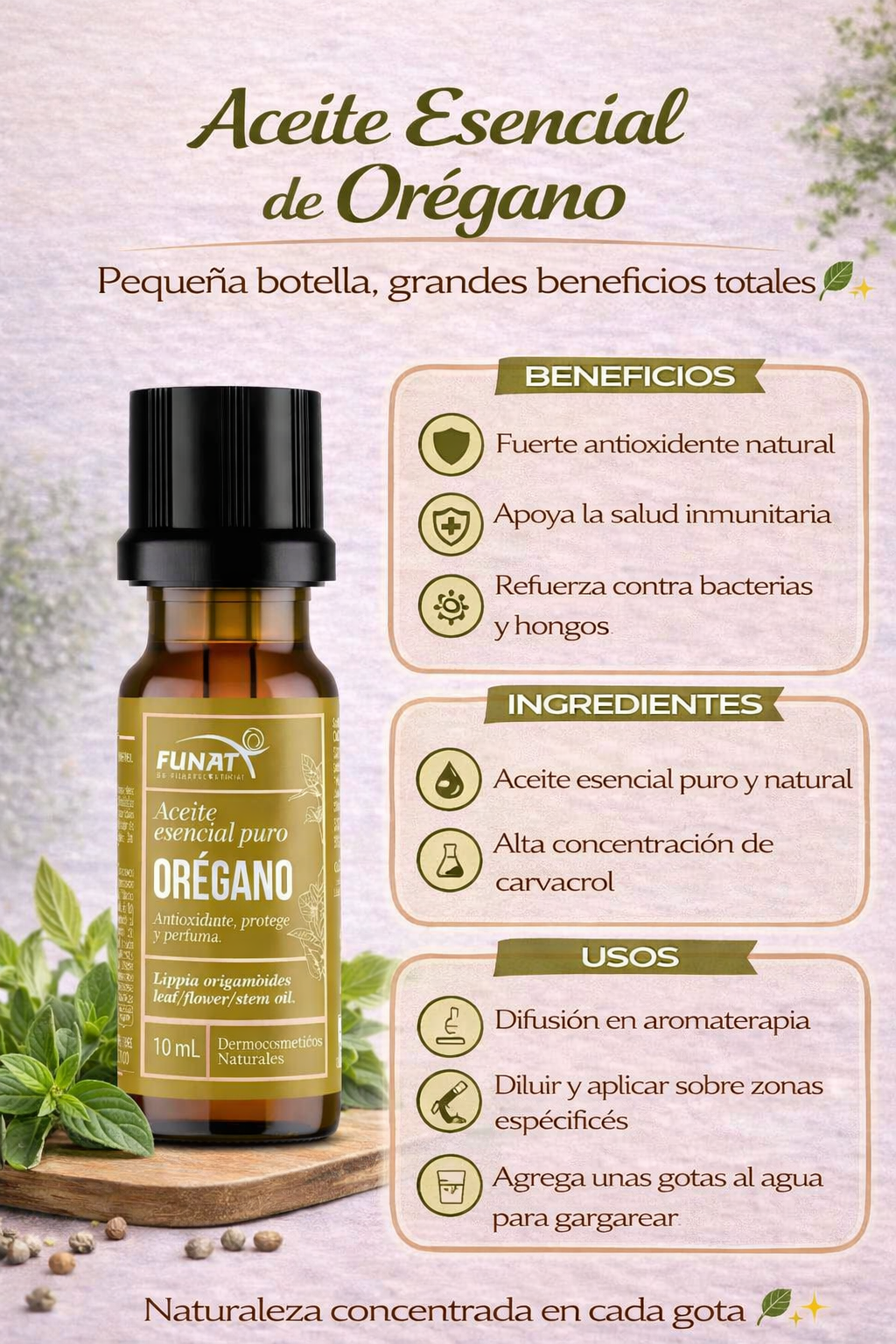 Aceite de Orégano - Funat x10ml