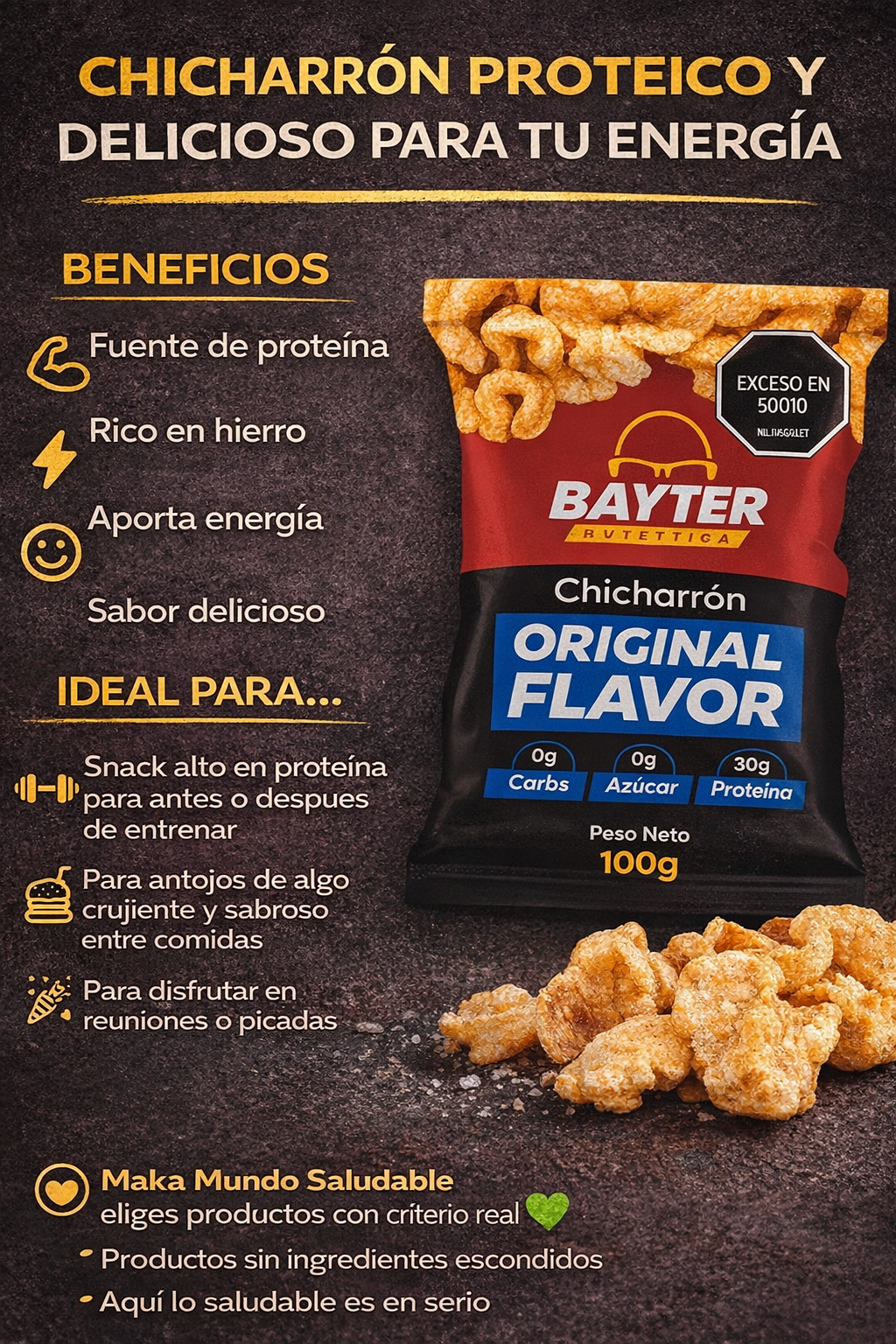 Chicharrones - Bayter x100g