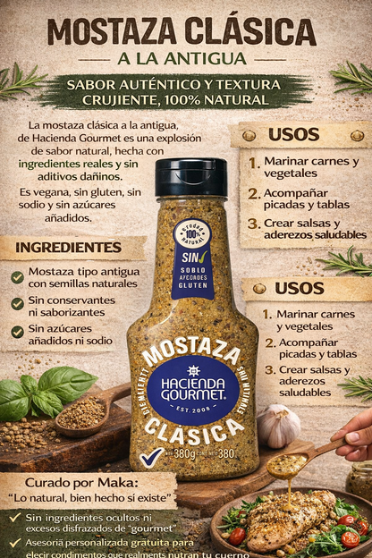 Mostaza Clásica - Hacienda Gourmet x380gr