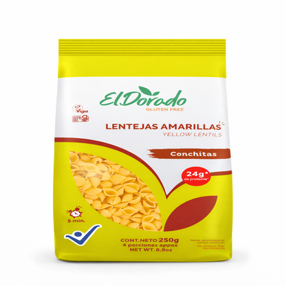 Pasta de Lentejas Amarillas Conchitas - El Dorado x250g