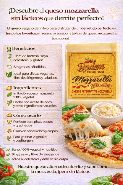Queso de Almendra Mozarella - Badem x500g
