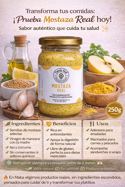 Mostaza Real - Comida Real x250g