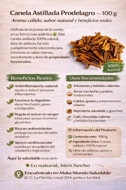 Canela En Astilla - Prodelagro x500g