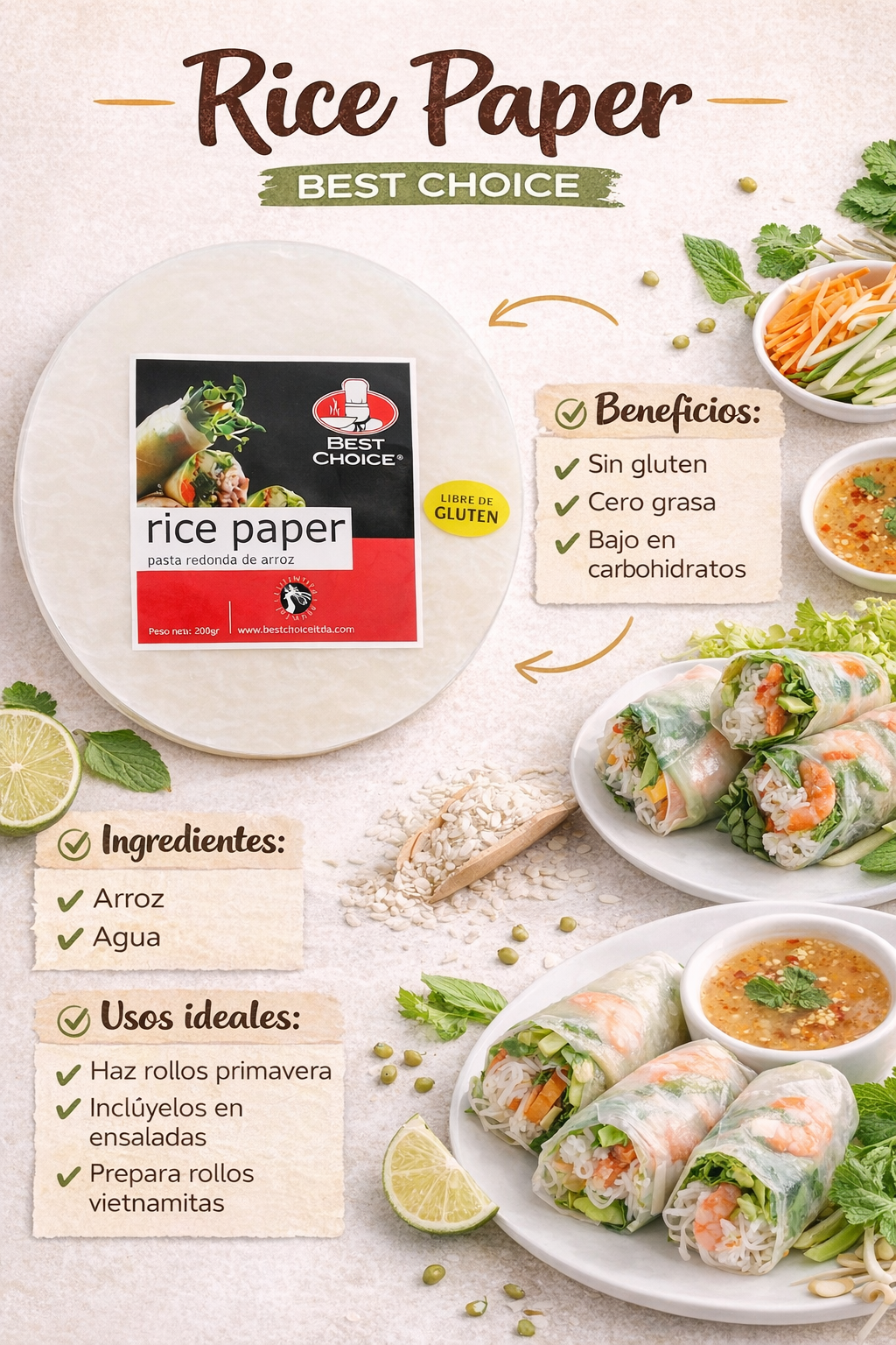 Papel de Arroz - Anmar x300g