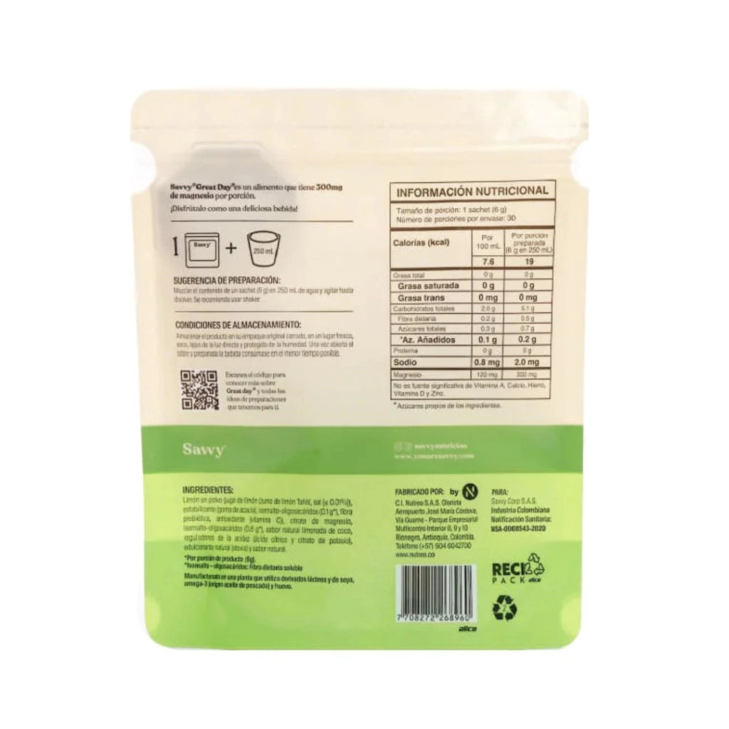 Citrato De Magnesio - Savvy x180g