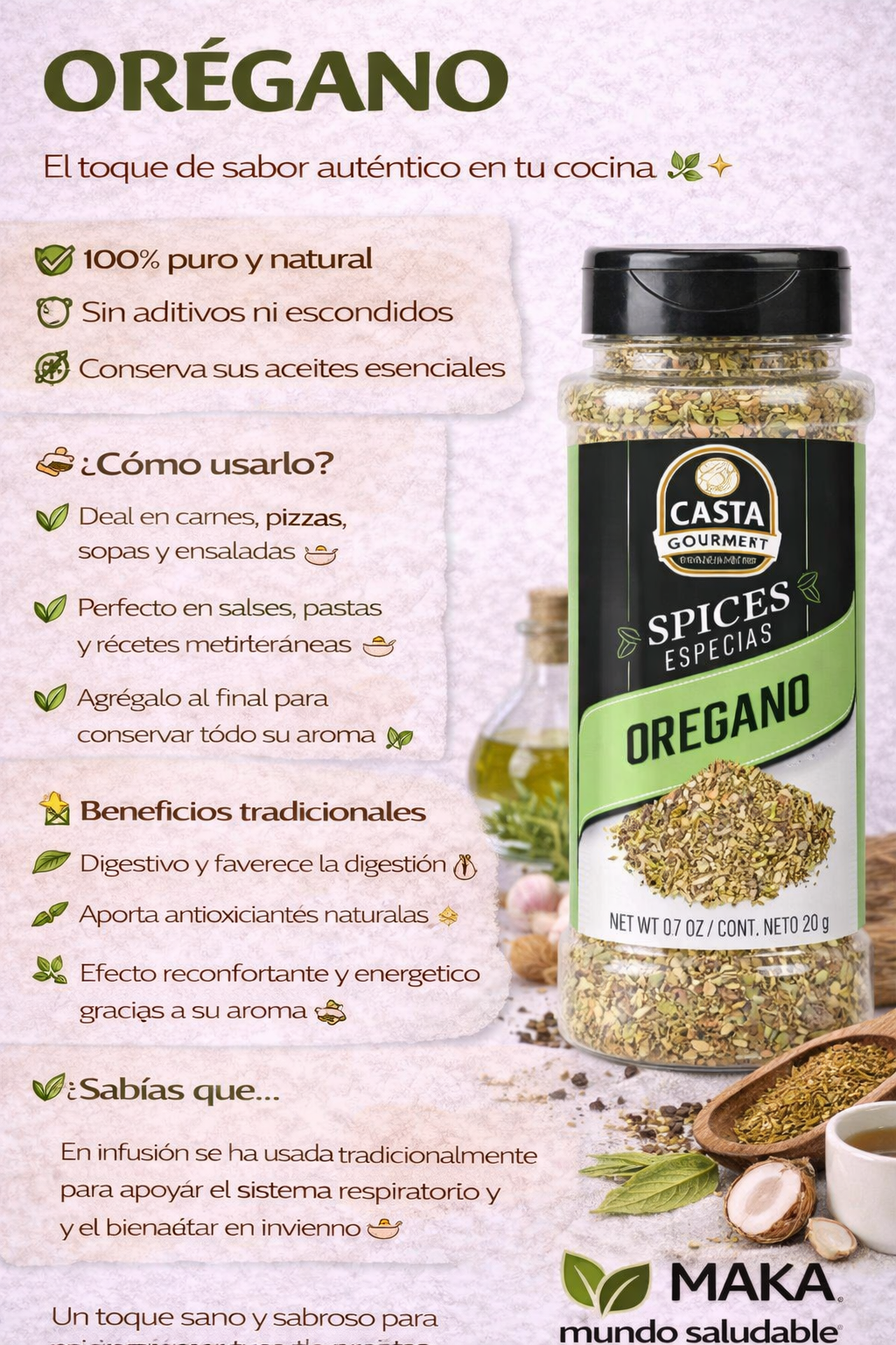 Orégano - Casta Gourmet x20gr