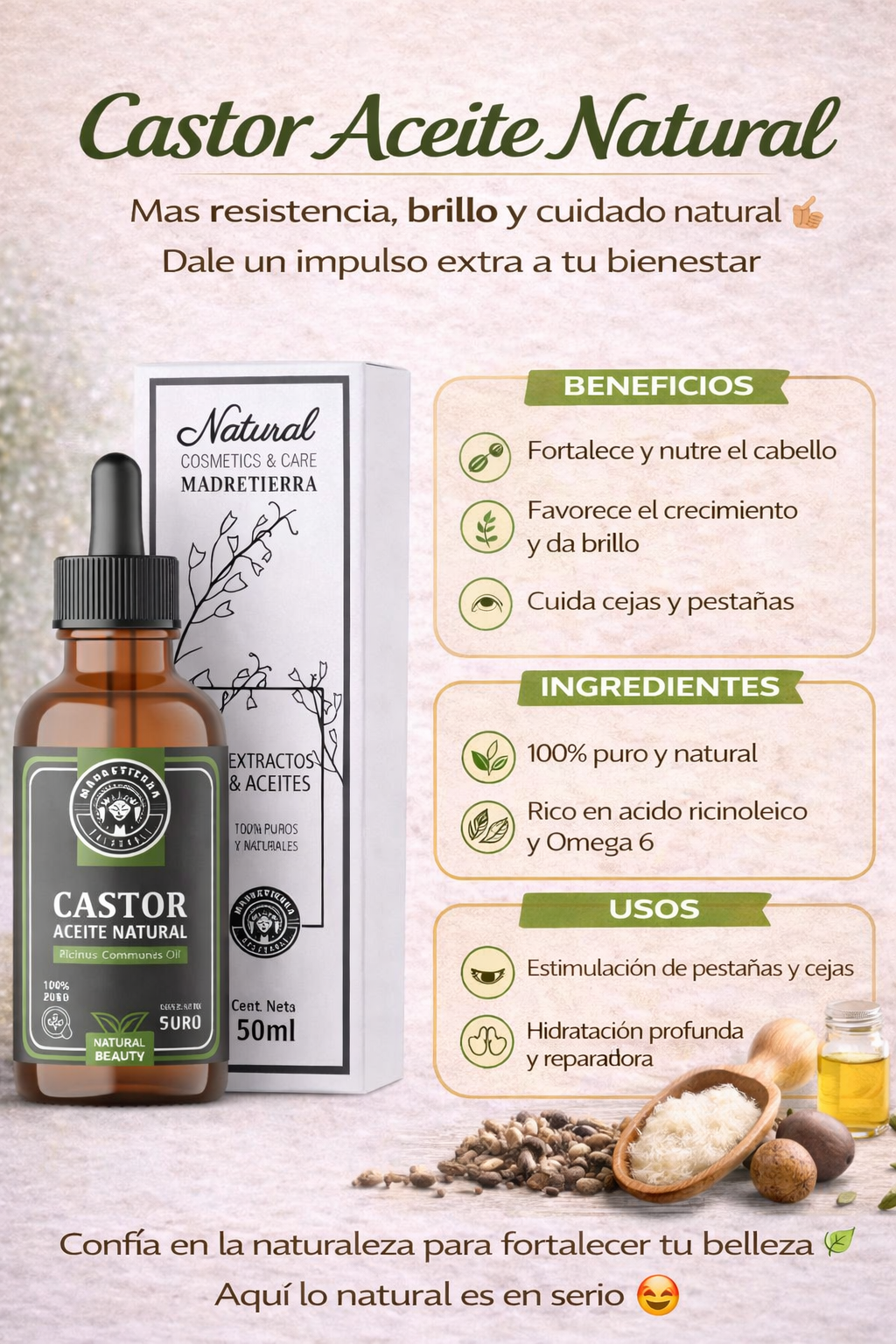 Aceite de Ricino - Madretierra x50ml