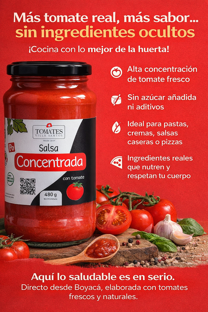 Salsa Concentrada - Tomates Villa Santos x480gr