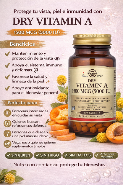 Vitamina A - Solgar x100caps