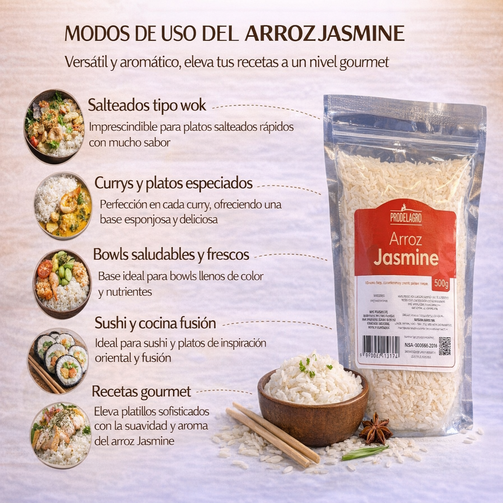 Arroz Jazmine - Prodelagro x500g