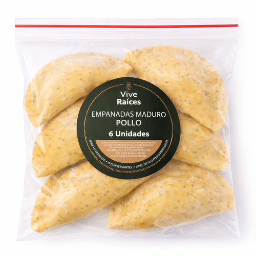 Empanada de Maduro (Solo Pollo) Vive Raíces - Comida Real x6unid