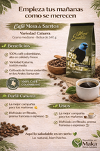 Café Caturra (Molido) - Mesa de los Santos x340g