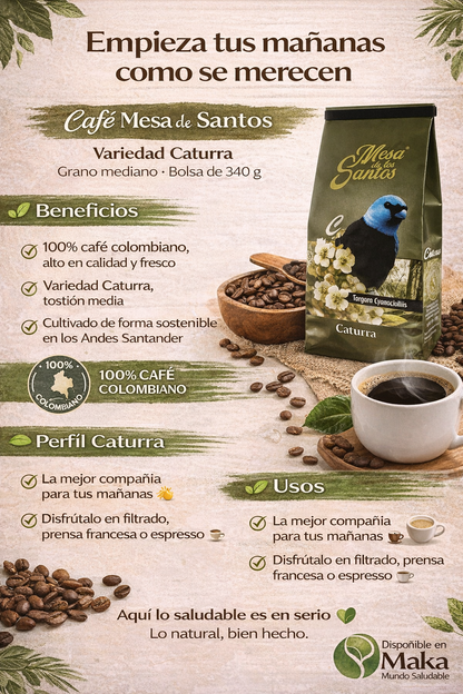 Café Caturra (Molido) - Mesa de los Santos x340g