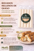 Deditos de Yuca Pollo Queso Vive Raíces - Comida Real x10unid