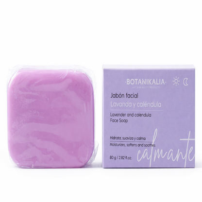 Jabón Facial Lavanda Y Caléndula - Botanikalia x80g