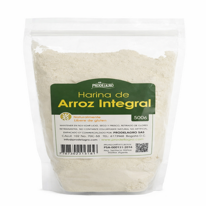 Harina De Arroz Integral - Prodelagro x500g