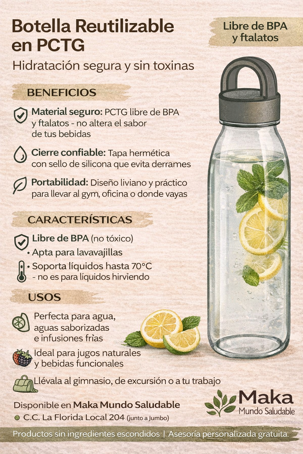 Botella De Agua - Ikea x500ml