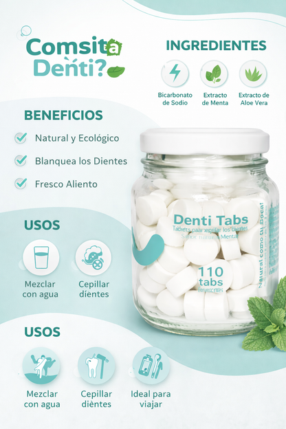 Crema Dental en Tabletas -  Denti Essence x110unid