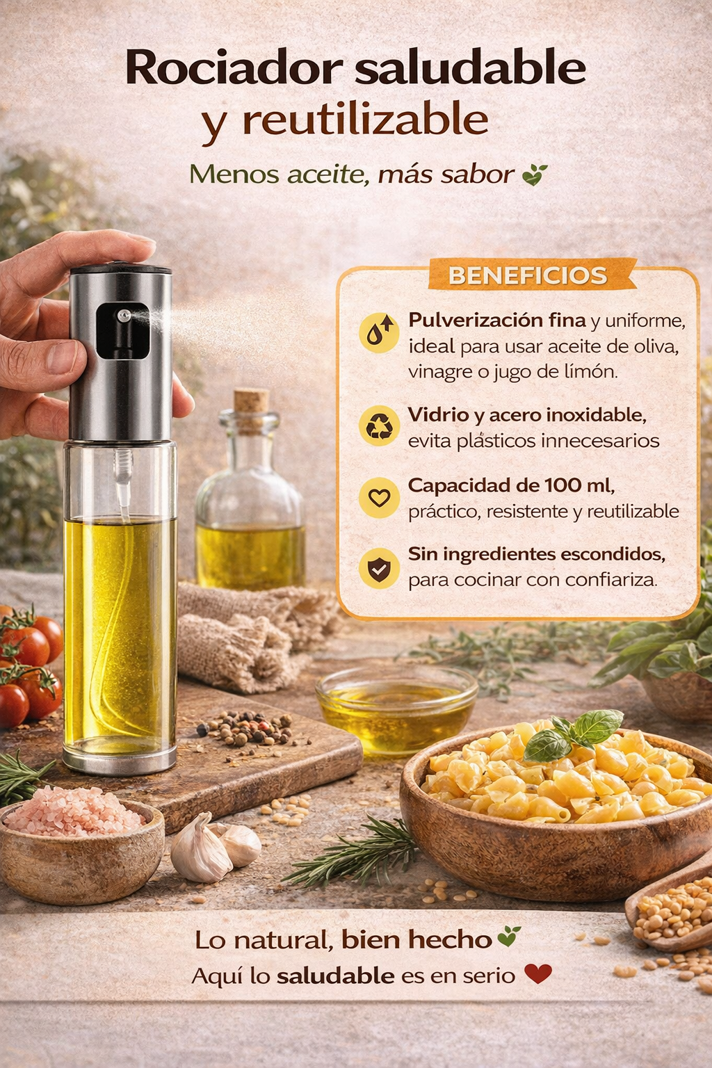 Dispensadores De Aceite y Vinagre - Spray De Cocina