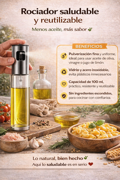 Dispensadores De Aceite y Vinagre - Spray De Cocina