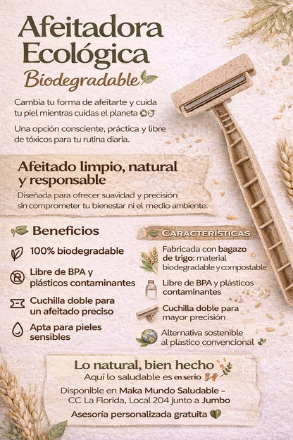Cuchilla de Afeitar Biodegradable - Montesol