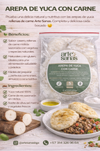 Arepa De Yuca Rellena Carne - Artesanas x5unid