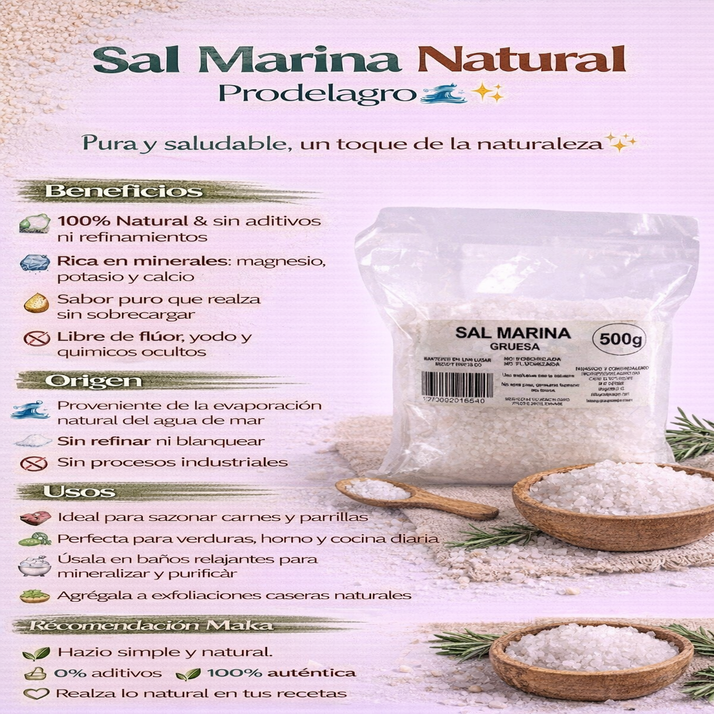 Sal Marina - Prodelagro x500g