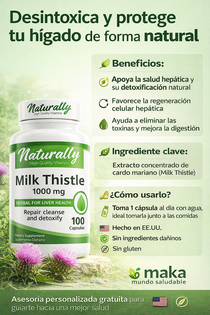 Milk Thistle (capsulas) - Naturally
