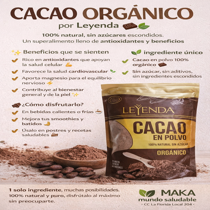 Cacao Orgánico en Polvo - Elemental x200gr