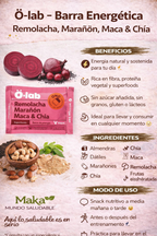 Barra de Energia Vegana Beetlicious - O-lab x52gr
