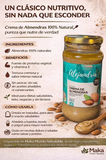 Crema de Almendras - Alejandría x230g