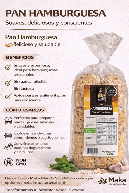 Pan Hamburguesa - Mildan Company x4unid