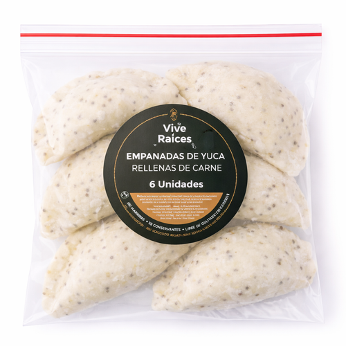 Empanadas de Yuca (Carne) Vive Raíces - Comida Real x6unid