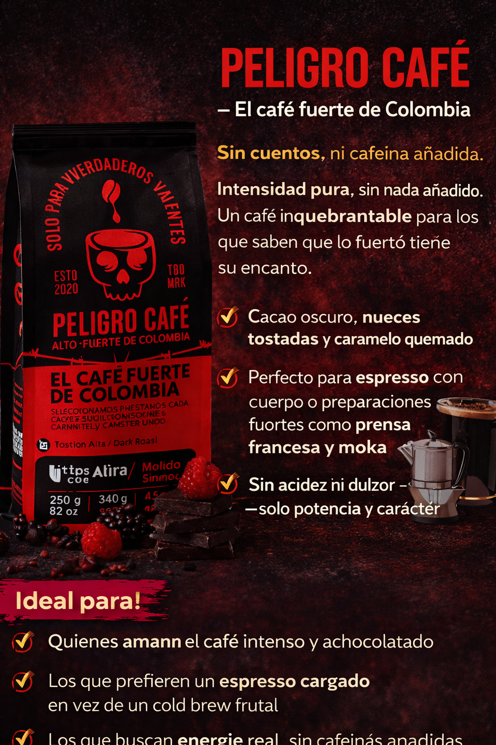 Café Especial Peligro Grano - Lattenda x250gr