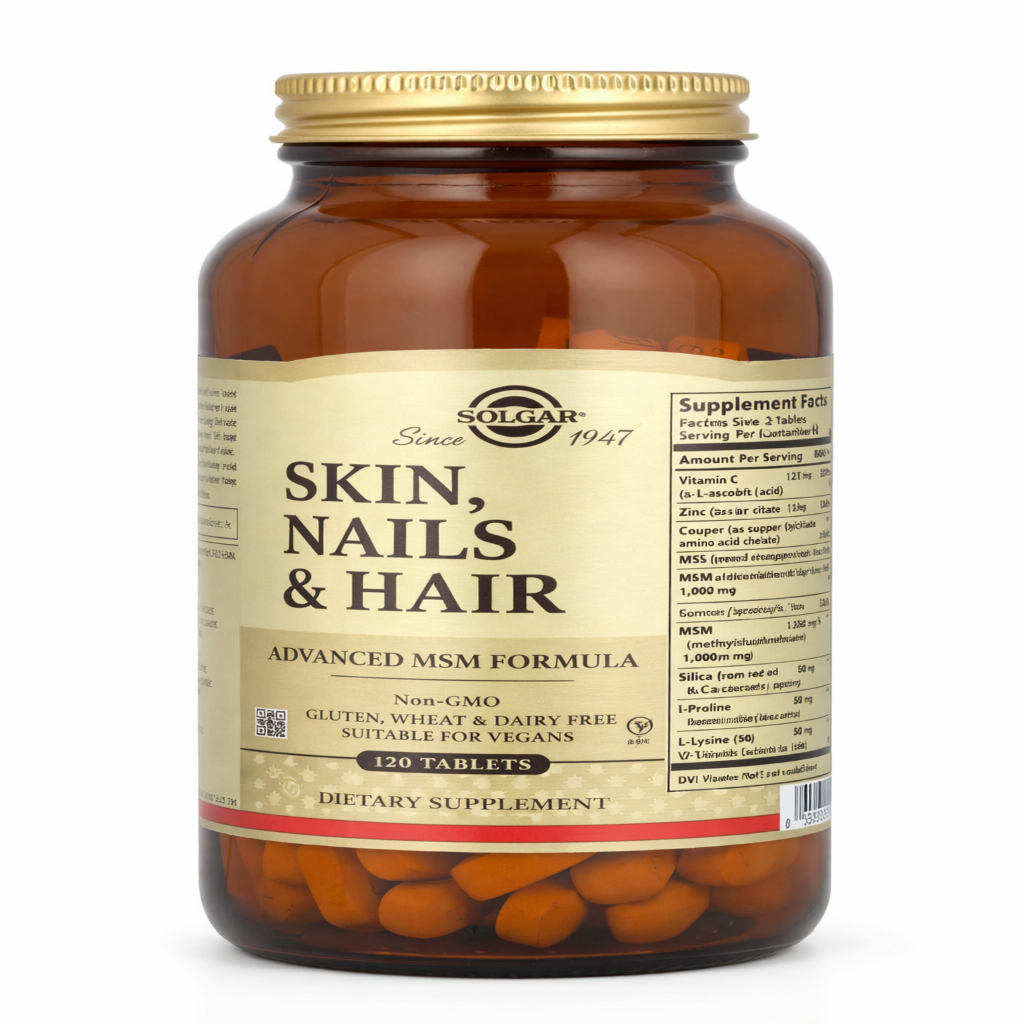 Skin, Nails & Hair, Advanced MSM Formula - Solgar x120Tabletas