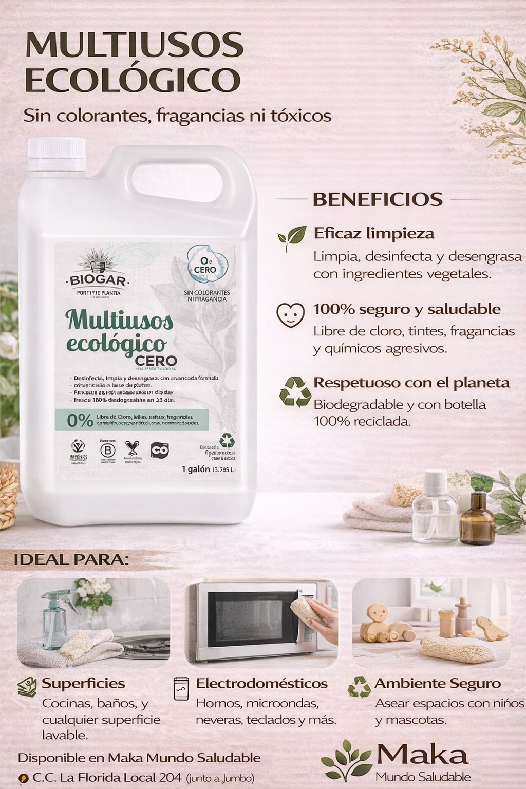 Multiusos Ecológico - Biogar Galón